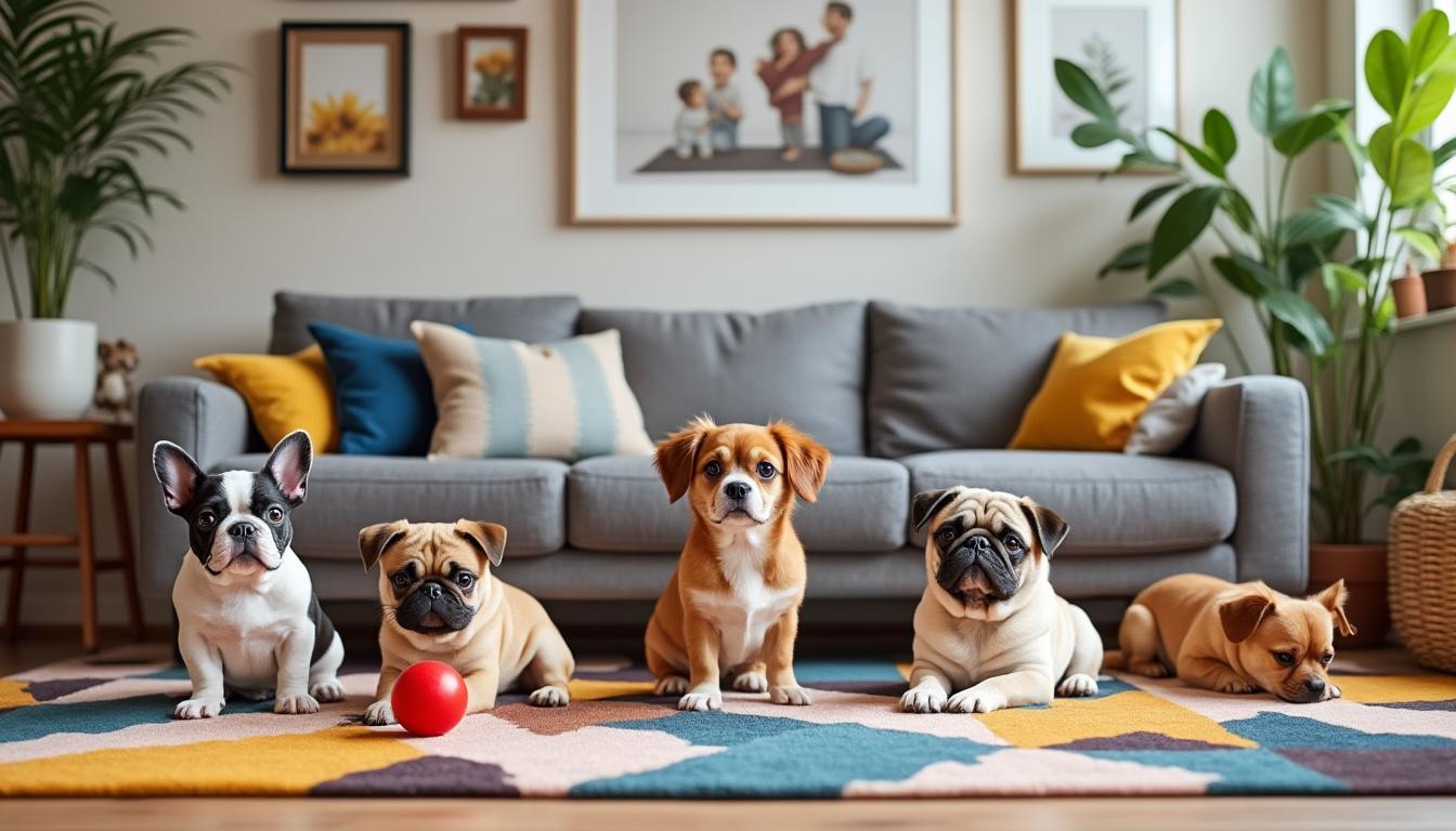 découvrez quelles races de chiots sont les plus adaptées à la vie en appartement : comportements, besoins et conseils pour choisir le compagnon idéal dans un espace restreint.